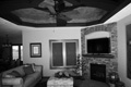 LIVING ROOM WITH TRAY CEILING